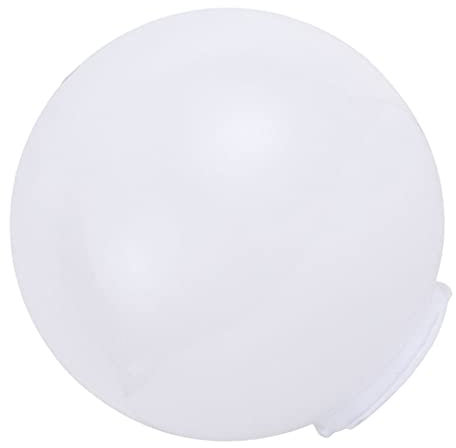 Luxshiny Glaskugel Lampenschirm Ersatzglas Weiße Acryl-Lampenpfosten-Kugel, Lichtkugeln, Dekorative Leuchte, Lichtabdeckung (Durchmesser 250 Mm, Halsdurchmesser 120 Mm) Lampen Glaskugel Ersatzglas