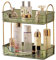 Organizzatore di Trucco, Organizzatore di Cosmetici ad Grande Capacità, Organizzatore di Profumi, Organizzatore Della Cura Della Pelle per Bagno (2 Strati, Verde)