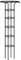 Treillis Obélisque de Jardin pour Plantes Grimpantes Treillis Extérieur et Intérieur pour Plantes en Pot, Tour de Treillis Parapluie Vertical en Métal avec Revêtement PE, Treillis(Noir 185*25cm)