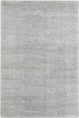 andiamo Teppich Chia hochwertiger Teppich Wohnzimmer oder Schlafzimmer mit 30mm Florhöhe - einfarbiger Wohnzimmerteppich 160 x 230 cm grau