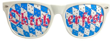 BF Souvenirs original Münchner Oktoberfest Sonnebrillen Partybrille OKTOBERFEST - lizenzierter Artikel der Stadt München - Volksfest bayerische Party Herbstfest Fasching Karneval