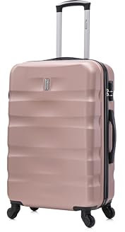 CELIMS - Valise Moyenne 65cm 20kg | Valise Moyenne Taille | Valise Soute | Valise Week-End | Rose Gold