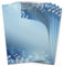50 Blatt Briefpapier (A4) | Blue Snowflakes Blau | Weihnachtspapier Winter Weihnachten | edles Design Papier | beidseitig bedruckt | Bastelpapier | 90 g/m²