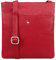 Lloyd Baker Kanatal Umhängetasche aus echtem Leder, weiche Schulter-Handtasche mit verstellbarem Riemen, schmale Handytasche, kompakte Größe mit Einschubfach vorne, Barbados Cherry (Rot), One Size