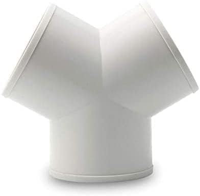 BZIHIZO Raccordo a Y per sistema di ventilazione, 200 mm, connettore a tre vie, tubo di ventilazione ABS, tubo di scarico (Y tubo rotondo 200 mm)
