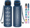 Grsta Trinkflasche - Trinkflasche 1.5L - Trinkflasche Sport BPA Frei, Trinkflasche mit Strohhalm, Trinkflasche Kohlensäure Geeignet, Wasserflasche für Fitness, Gym, Fahrrad, Camping und Schule