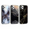 Foonary 3 Pack Print Phone Case Compatible with iPhone 12 Pro Max 6.7, Ultra Slim Fit Soft Silicone with Marble Design Aesthetics Pattern, Shockproof Bumper Protector Black Matte Cover