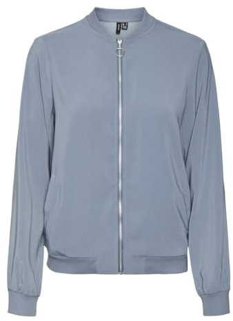 VERO MODA Vmcoco L/S Bomber GA Noos Jacket, Bleu Chine, S Femmes