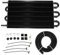 Leapiture Kit de Refroidissement d'huile Moteur de Transmission à 6 rangées de Voiture, radiateur de Refroidissement Universel à Distance en Aluminium pour Automobile