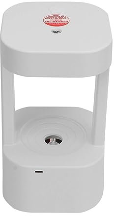 Nebel-Luftbefeuchter, Haushalts-Plug-In, Leiser Anti-Schwerkraft-Wassertropfen-Luftbefeuchter für Schlafzimmer, Büro (weißes Licht)