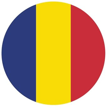 Rumänien Romania Aufkleber 5cm Rund Flagge Fahne Runde Vinyl Stickers EM WM