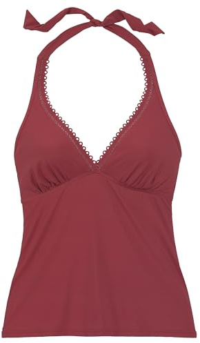 s.Oliver Damen Bügel-Tankini-Top | herausnehmbare Cups, Mix-Kini, für einen stilvollen Look und bequemen Komfort am Strand, atmungsaktiv und schnelltrocknend
