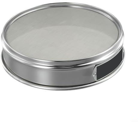 Precision Stainless Steel Mesh Sieve, 20cm Diameter, for Sample Inspection (60 Mesh)