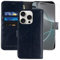 MONASAY for iPhone 16 Pro 5G Wallet Case,[Glass Screen Protector Included] [RFID Blocking] Flip Folio Leather Cell Phone Cover with Credit Card Holder, 6.3-inch, Blue