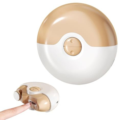 HOVCEH Electric Nail Clippers, 2 in 1 Electric Cutting and Polishing Automatic Nail Cutters with Nail Scraps Storage, USB Rechargeable Safety Light Electric Nail Clippers for Toenails for Adults