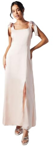Oasis Satin Tie Shoulder Midi Bridesmaid Dress