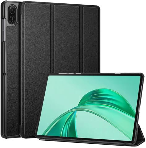 FINTIE Coque pour Honor Pad X8a 11 Pouces 2024, Coque Fine et Rigide Étui à Rabat Pliable Housse pour Tablette Honor Pad X8a, Noir
