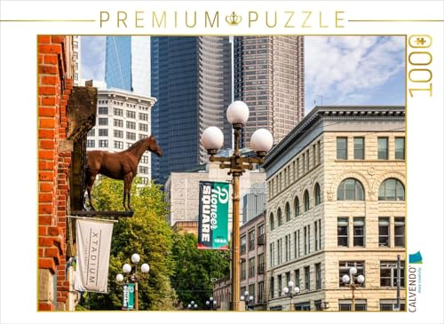 CALVENDO Puzzle Historischer Pioneer Square District in Seattle | 1000 Teile Lege-Größe 64 x 48 cm Foto-Puzzle für glückliche Stunden