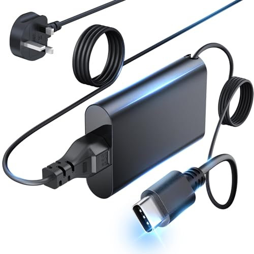 65W 45W USB C Laptop Charger for Dell Latitude 5540 5530 5430 7430 7440 5440 5420 3540 5520 7420 5450 7450, for Dell Inspiron 14 7420 7425 16 2-in-1 XPS 13 Chromebook Type C AC Power Cord
