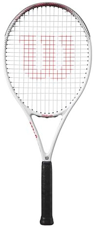 Wilson Pro Staff Precision RXT 105 Tennis Racket, Weiß/Schwarz/Rot
