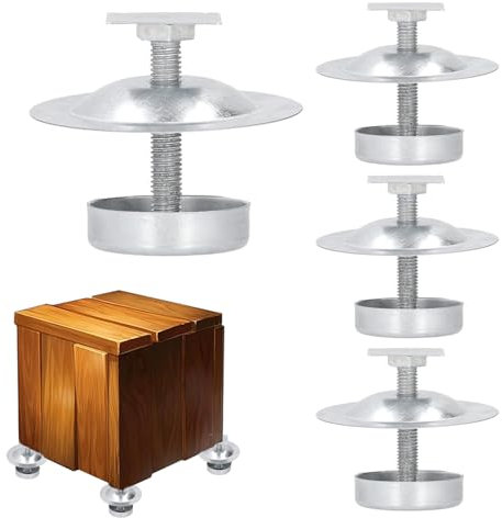 Biene Hive Stand, Bienenzuchtständer,4x Ant Proof Edelstahl Sturdes Biene Bienenstockständer - Wasserdichtes effektives Instrument für die Bienenzubehör für die Honigernte