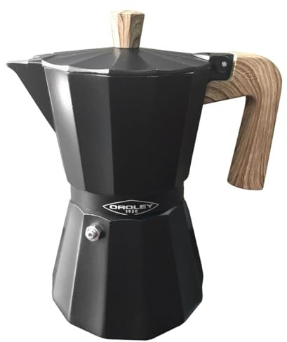 Levitantes Caffettiera in alluminio per 9 tazze, design moderno, ideale per preparare caffè a casa o all'aperto.