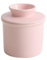 Boîte à beurre en céramique scellée pour réfrigérateur à pain, pot à beurre en porcelaine (rose)