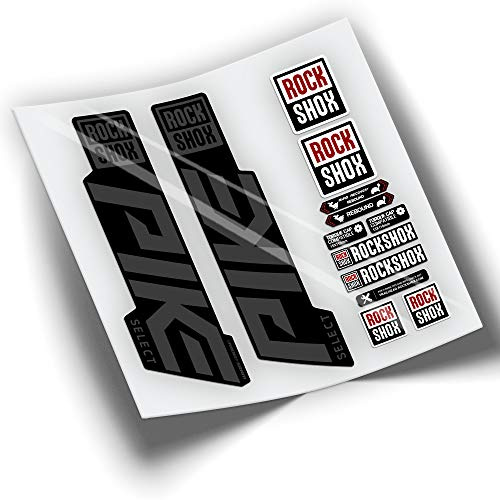 REF:VP388 Aufkleber, kompatibel mit Rock-Shox PIKE SELECT 2019-2022 MTB, Sticker, Aufkleber, Mountainbike-Vinyl. (Grau 073)