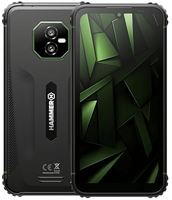 Hammer H Ranger Outdoor Cellulare, Smartphone, 4G LTE, 8/256 GB, 5000 mAh, Display da 6 pollici, Ultrawide da 50 MP, IP69, Gorilla Glass 5, NFC, Biometria, Jack da 3,5 mm, Dual SIM, eSIM