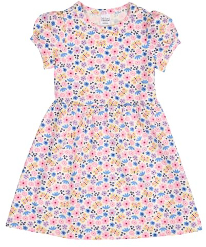 Fred's World Kurzarmkleid Ecru/Prism pink/Purple rose, 98