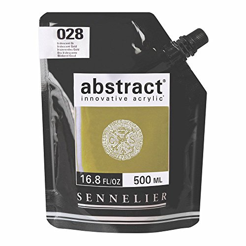 Sennelier Abstract Acrylic 500ml Pouch, Iridescent Gold, (10-121521-028)