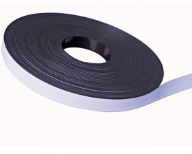 123-magnet Magnetic Strip White 39 mm x 2 mm x 50 Metres