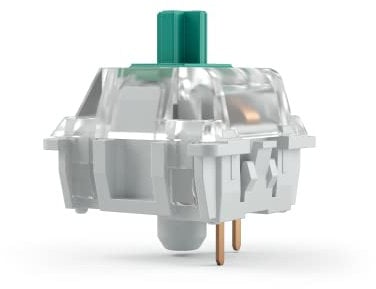 Glorious Gaming 120x Gateron Mechanical Keyboard Switches (Grün) - SMD-LED-kompatibel, klickend & taktil für präzises Schreiben, 80g Auslösegewicht, 3-Pin-Anschluss - Gateron Green