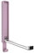WENKO Klapphaken Premium Gamma, klappbarer Wandhaken zum Anbohren, mit Abrutschsicherung, modernes Design, Kunststoffgehäuse und stabiler Metallhaken, 2,5 x 18 x 1,5 cm, Rosa