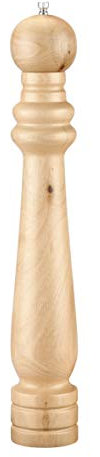 Holz Pfeffermühle groß mit Keramik Mahlwerk - 42x7 cm - Gewürzmühle Salzstreuer