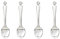 20pcs Mini Spoon Pendant Vintage Silver Miniature Spoon Model Charms Jewelry Making Supplies for Women Men