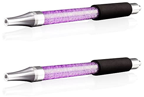K King’z Ice Bazooka Shisha Lila XL 37cm [2 Stück] | Shisha Eisschlauch mit edlem Design für EIN kaltes und erfrischendes Raucherlebnis - Mit Schaumstoff zum Schutz Ihrer Hände | Inklusive eBook
