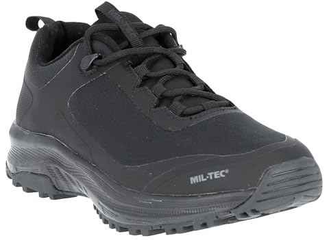 Mil-Tec Tactical Sneaker • Taktische Sportschuhe mit Meshmaterial & Dämpfung • Atmungsaktive Laufschuhe mit antibakterieller Einlegesohle • Leichte Sneakers für Outdoor, Arbeit & Trekking