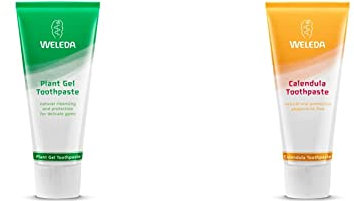 WELEDA 6400 (UK) Plant Gel Toothpaste 75ml (Pack of 1) & Calendula Toothpaste