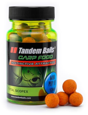 Tandem Baits Karpfen Futter Angelfutter Pop Ups Boilies Zig Rig Chod Rig Hakenköder Carp Food Perfection Mini Pop-Up 12 mm 30 g Total Scopex