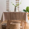 JaeMoose Tischdecke Abwaschbar Leinen Baumwolle Tischtuch Rechteckig Tisch Decke Waschbare Tafeldecke für Home Küche Speisetisch Tisch Decken Deko Party (Light Brown, 140x180 cm)