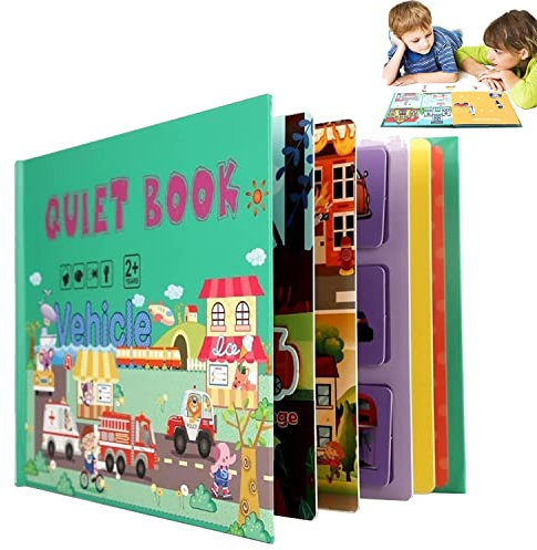 HIQE-FL HIQE-FL08 Montessori Quiet Book, Auto