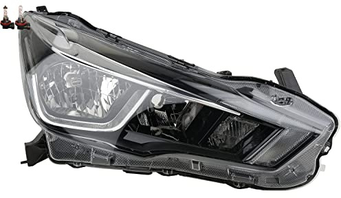 Johns, Scheinwerfer Halogen passend für Nissan Micra K14 12/2016- Rechts + Leuchtmittel