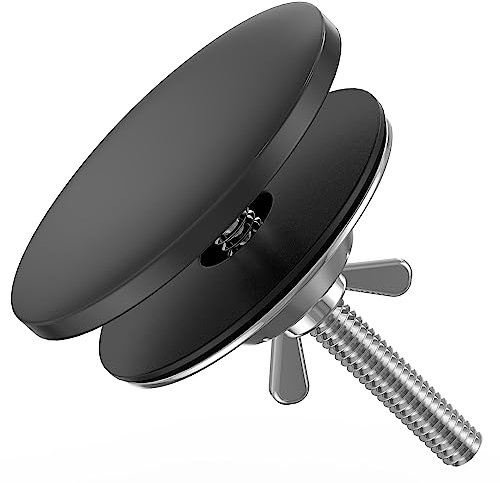 Cubierta para agujero de fregadero negro, metal de acero inoxidable de 2 pulgadas, cubierta de agujero de grifo negro mate para prevención de fugas