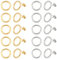 UNICRAFTALE 20 Stück 2 Farben Frau Ohrstecker Runde Ohrstecker 0.6 mm Stift 304 Edelstahl Ohrringpfosten 14x2 mm Ohrringstift Einfacher Ring Frau Ohrringe Komponenten Geschenk Für Frauen