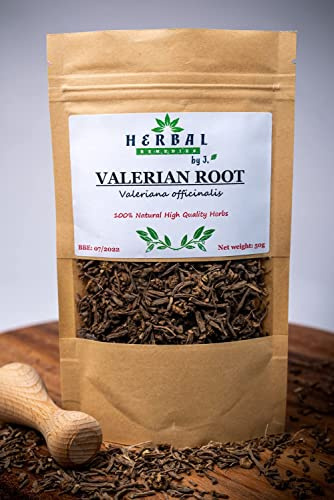 Valerian Tea Pure Loose Cut Root Dried Herb 100g - Sleep Relief Nervous Calm Relax Insomnia - Valeriana officinalis - Herbal Remedies by J. - Kozlek lekarski