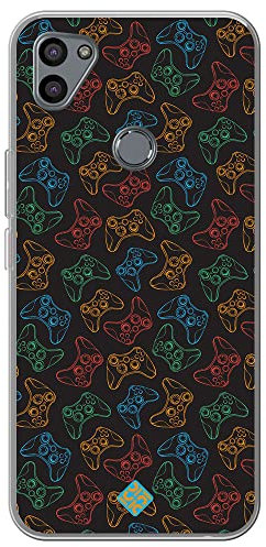 Movilshop Étui pour [Gigaset GS5] Dessin Gamers [ Manettes Xbox ] en silicone souple Transparent Coque Case Cover Gel pour Smartphone.