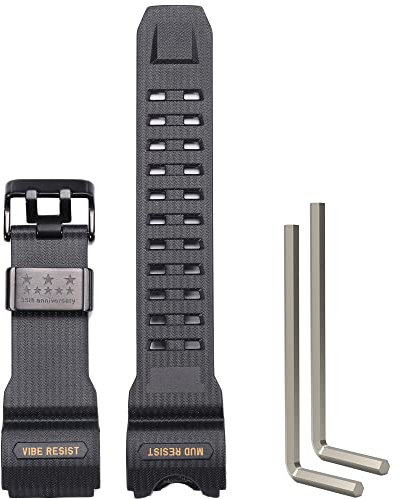Harz-Armband kompatibel mit Casio GWG1000 Mudmaster Herren-Ersatzarmband, Edelstahlschlaufe