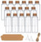 Yagaspantery 16pcs 40ml Petite Bouteilles en Verre, bouteilles de souhaits,Pot a Epices avec bouchons en liège pour mariages ou anniversaires,la décoration de DIY