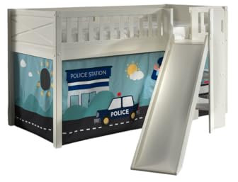 Vipack Scott Hochbett Rutsche und Vorhang Polizei